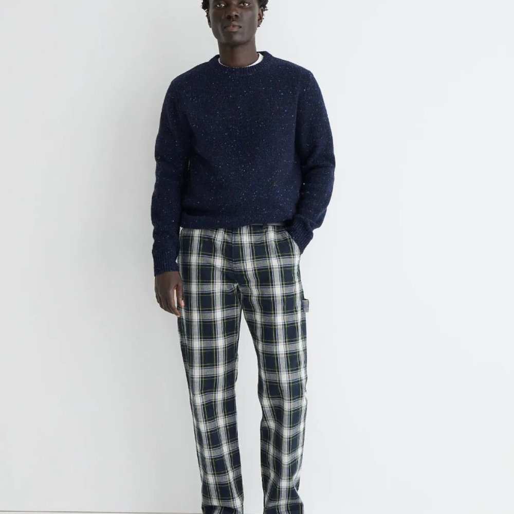 J Crew Men”s Plaid Canvas Painter Pant - NWT. 32/32